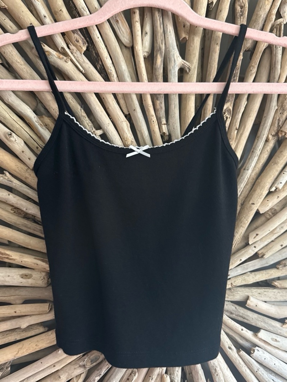 Garage Black Top with White Label Detail
